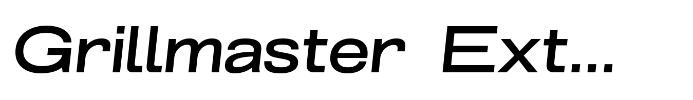 Grillmaster ExtWide Medium Italic